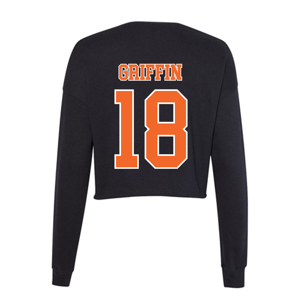 Clemson - NCAA Football : Kylon Griffin - Women's Cropped Crew Fleece-1
