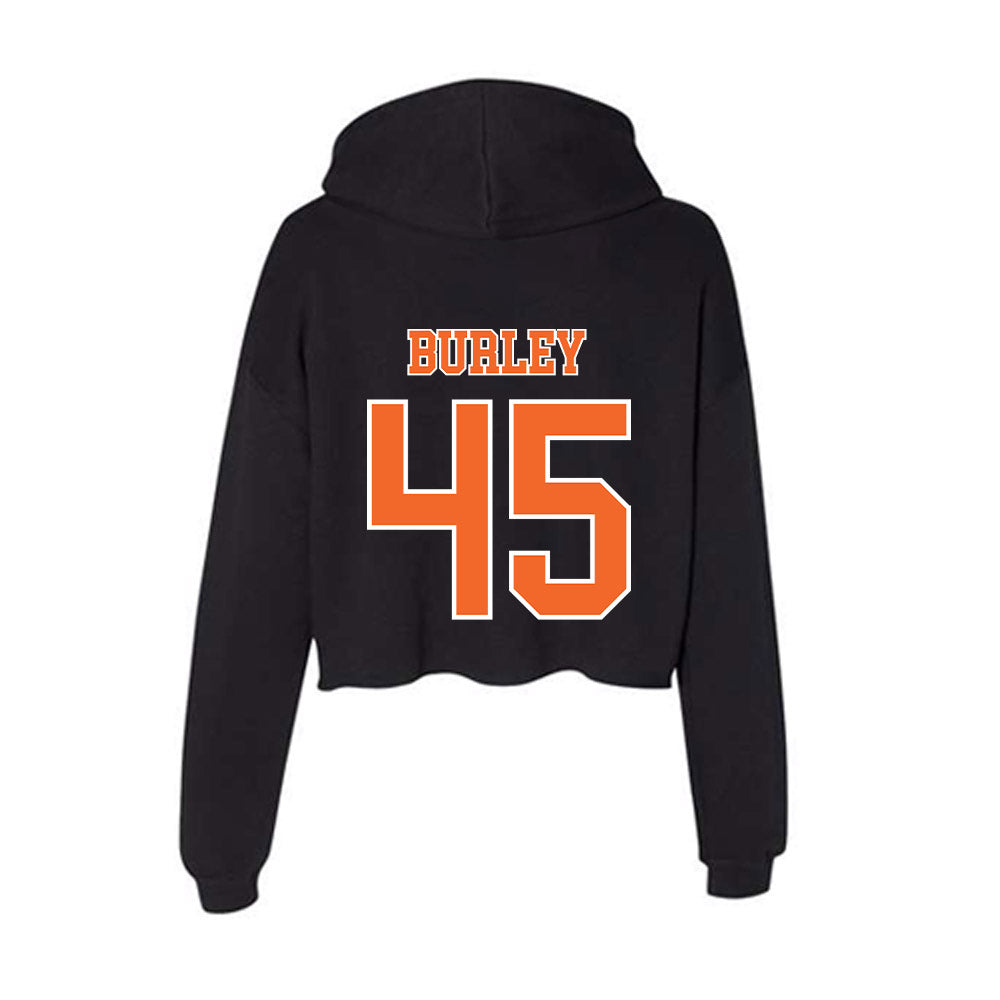 Clemson - NCAA Football : Vic Burley - Women's Crop Fleece Hoodie-1