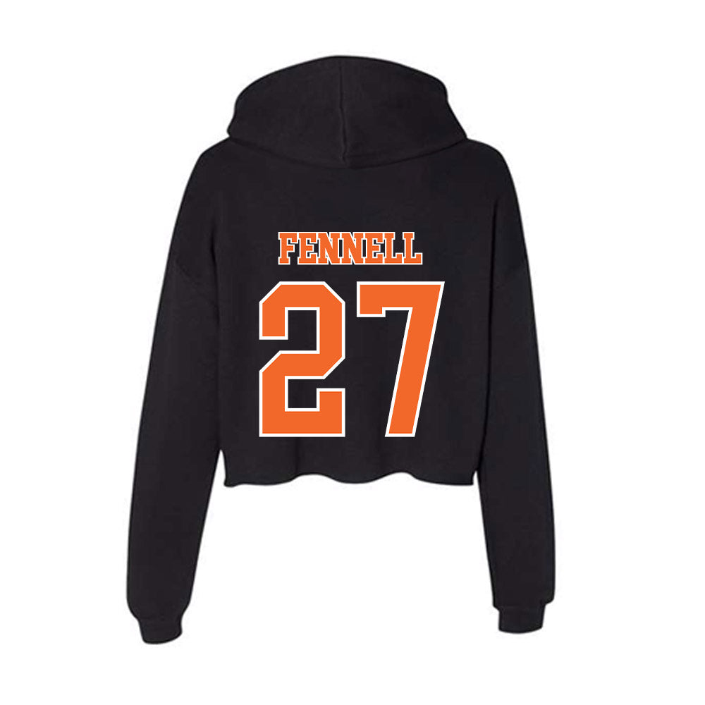 Clemson - NCAA Softball : Riley Fennell - Women's Crop Fleece Hoodie-1