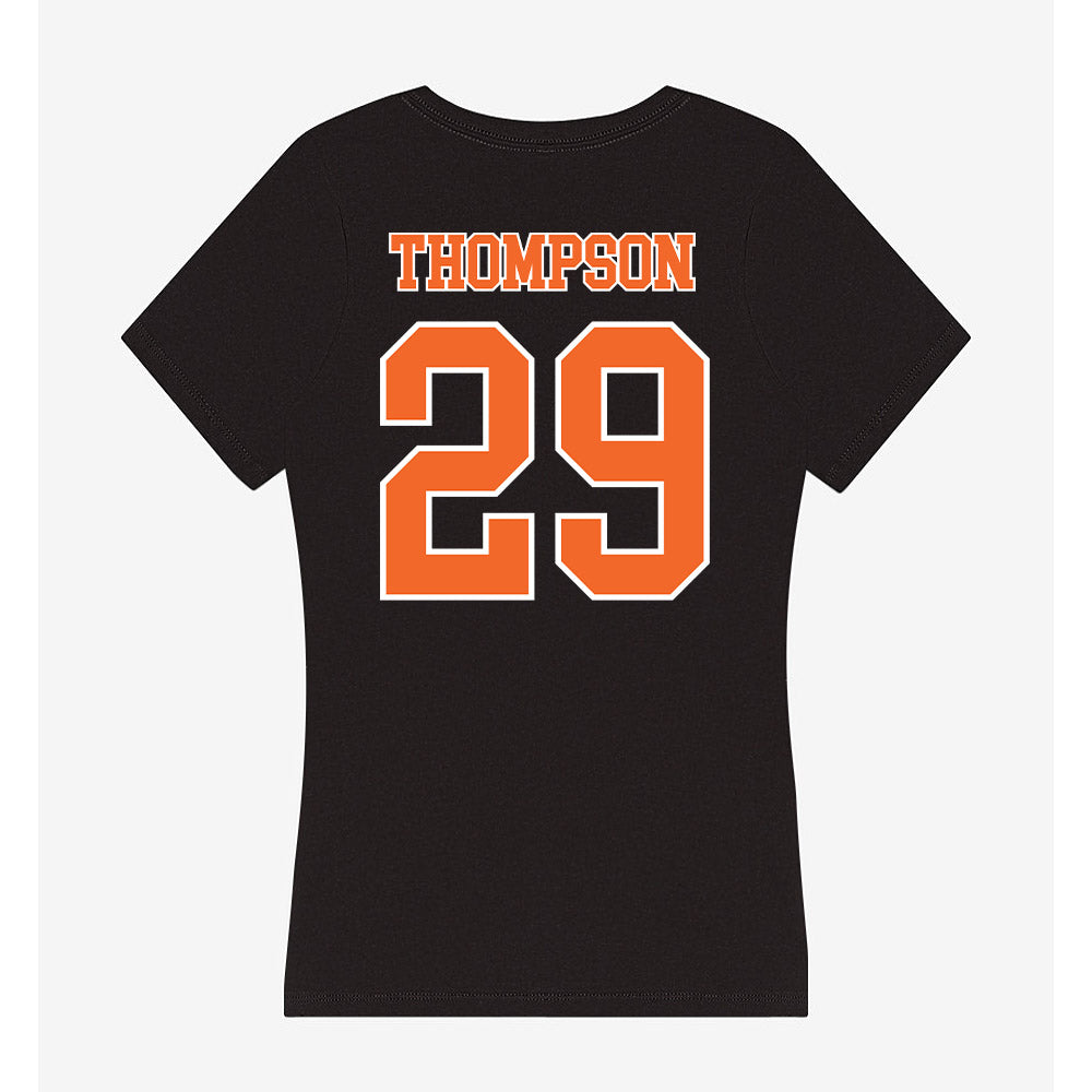 Clemson - NCAA Women's Soccer : Jordan Thompson - Women's V-Neck T-Shirt-1