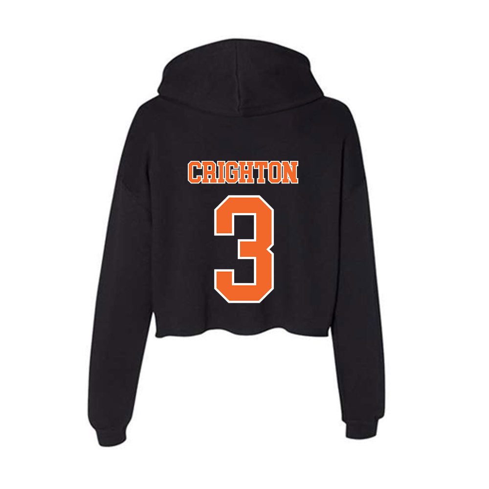 Clemson - NCAA Baseball : Jack Crighton - Women's Crop Fleece Hoodie-1