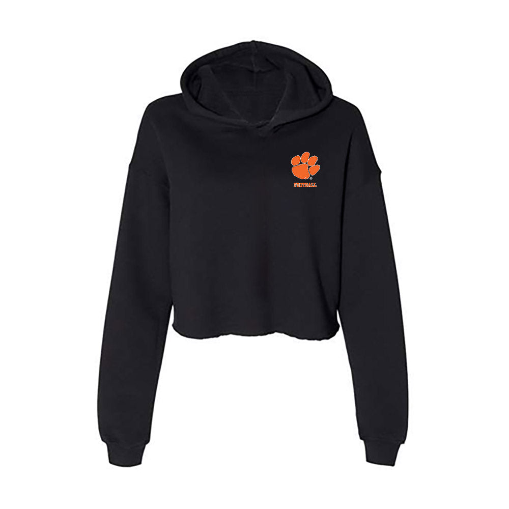 Clemson - NCAA Football : Bryant Wesco - Women's Crop Fleece Hoodie-0