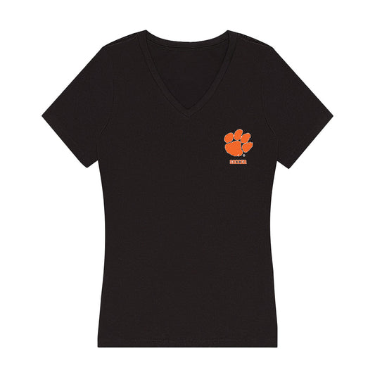 Clemson - NCAA Women's Soccer : Emily Brough - Women's V-Neck T-Shirt-0