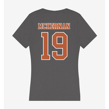 Texas - NCAA Baseball : Jack Mckernan - Women's V-Neck T-Shirt-1
