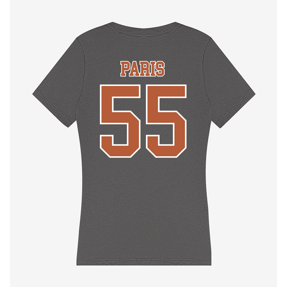 Texas - NCAA Baseball : Jack Paris - Women's V-Neck T-Shirt-1