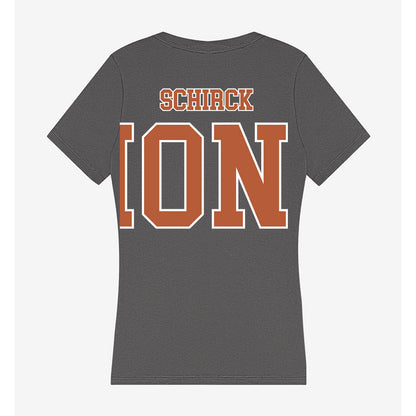 Texas - NCAA Men's Track & Field : Brandon Schirck - Women's V-Neck T-Shirt-1