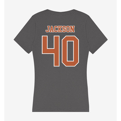 Texas - NCAA Football : Lance Jackson - Women's V-Neck T-Shirt-1