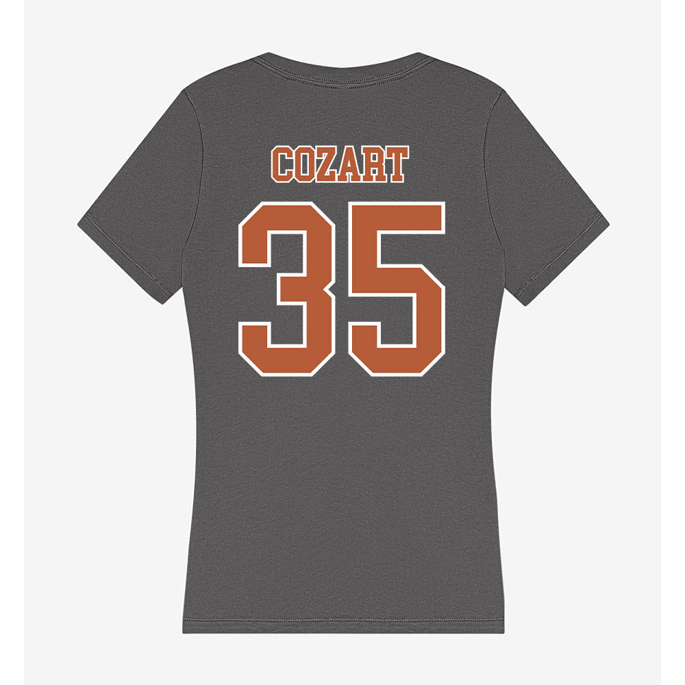 Texas - NCAA Baseball : Samuel Cozart - Women's V-Neck T-Shirt-1