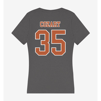 Texas - NCAA Baseball : Samuel Cozart - Women's V-Neck T-Shirt-1