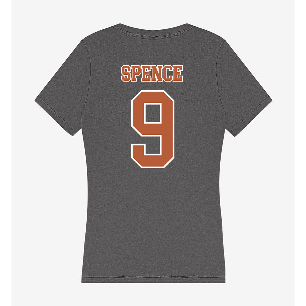 Texas - NCAA Football : Brad Spence - Women's V-Neck T-Shirt-1