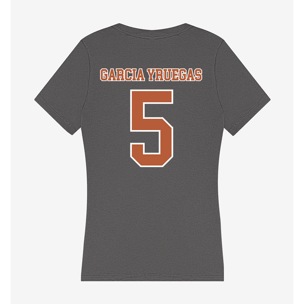 Texas - NCAA Baseball : Felix Garcia Yruegas - Women's V-Neck T-Shirt-1