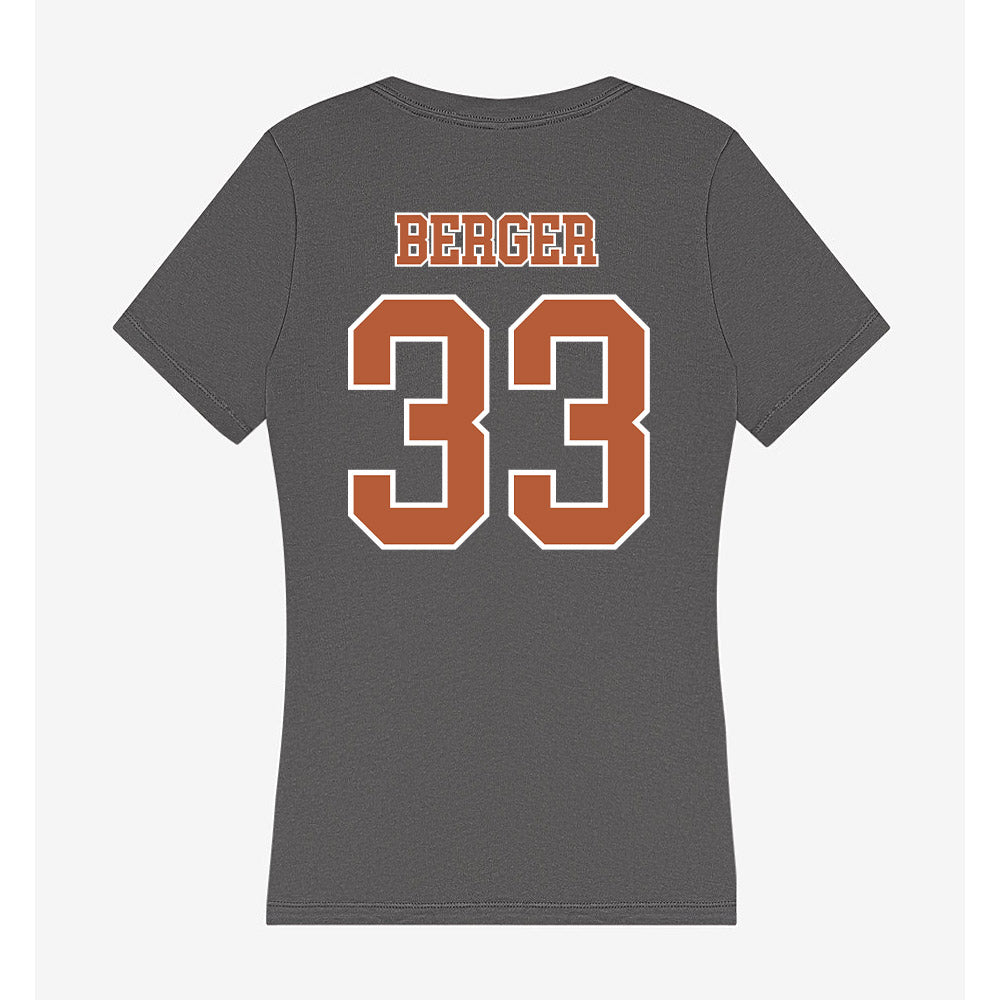 Texas - NCAA Football : Carson Berger - Women's V-Neck T-Shirt-1