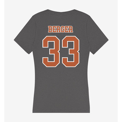 Texas - NCAA Football : Carson Berger - Women's V-Neck T-Shirt-1