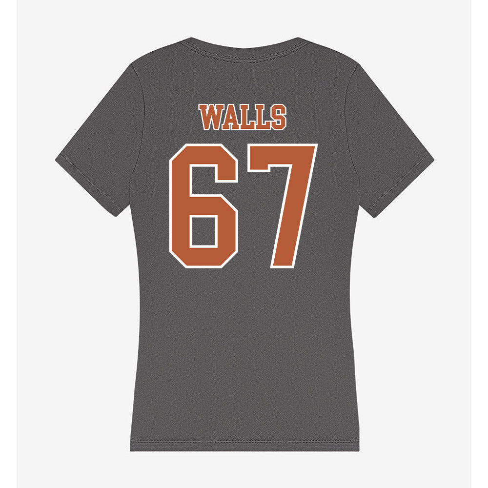 Texas - NCAA Baseball : Brody Walls - Women's V-Neck T-Shirt-1