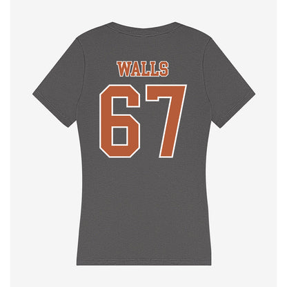 Texas - NCAA Baseball : Brody Walls - Women's V-Neck T-Shirt-1