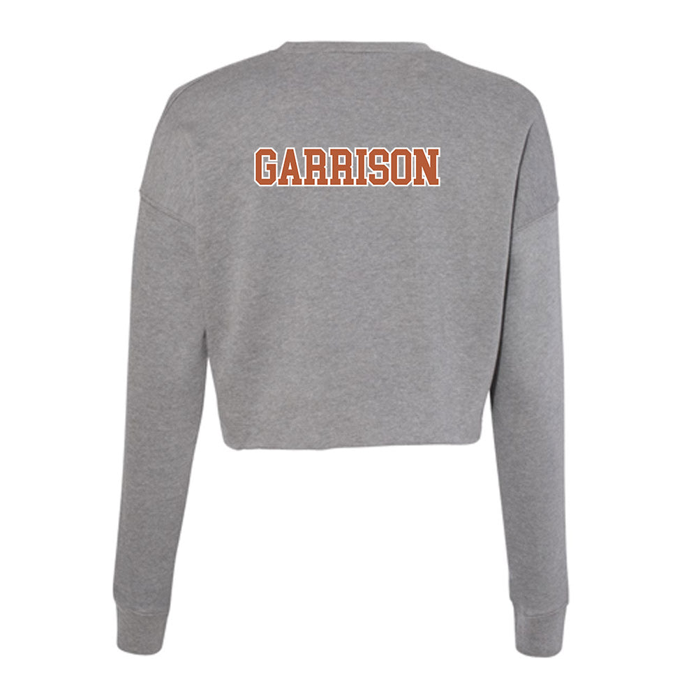 Texas - NCAA Women's Rowing : Anna Garrison - Women's Cropped Crew Fleece-1