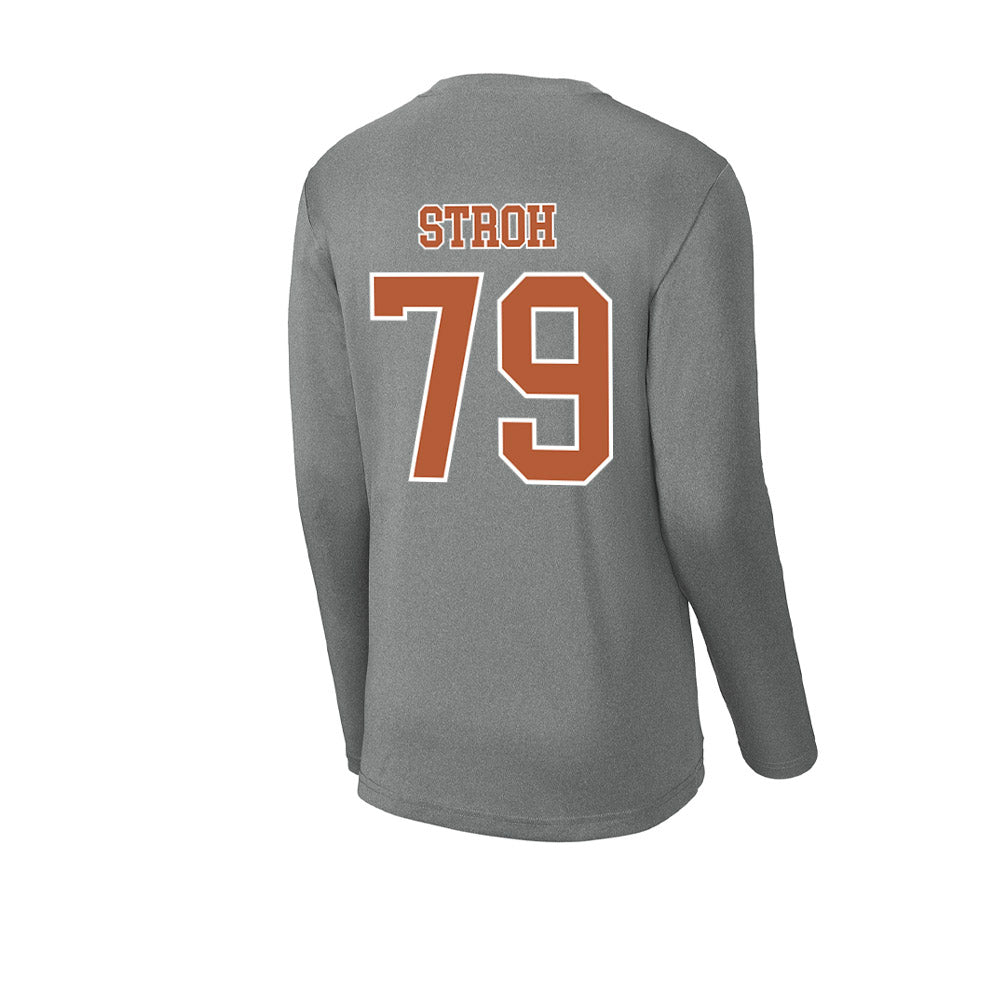 Texas - NCAA Football : Connor Stroh - Activewear Long Sleeve T-Shirt-1