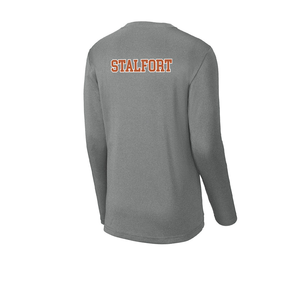 Texas - NCAA Women's Swimming & Diving : Amanda Stalfort - Activewear Long Sleeve T-Shirt-1