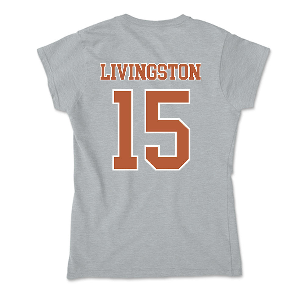 Texas - NCAA Baseball : Josh Livingston - Soft Style Women’s T-Shirt-1