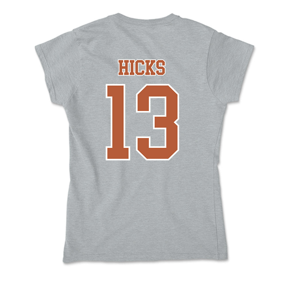 Texas - NCAA Football : Zelus Hicks - Soft Style Women’s T-Shirt-1