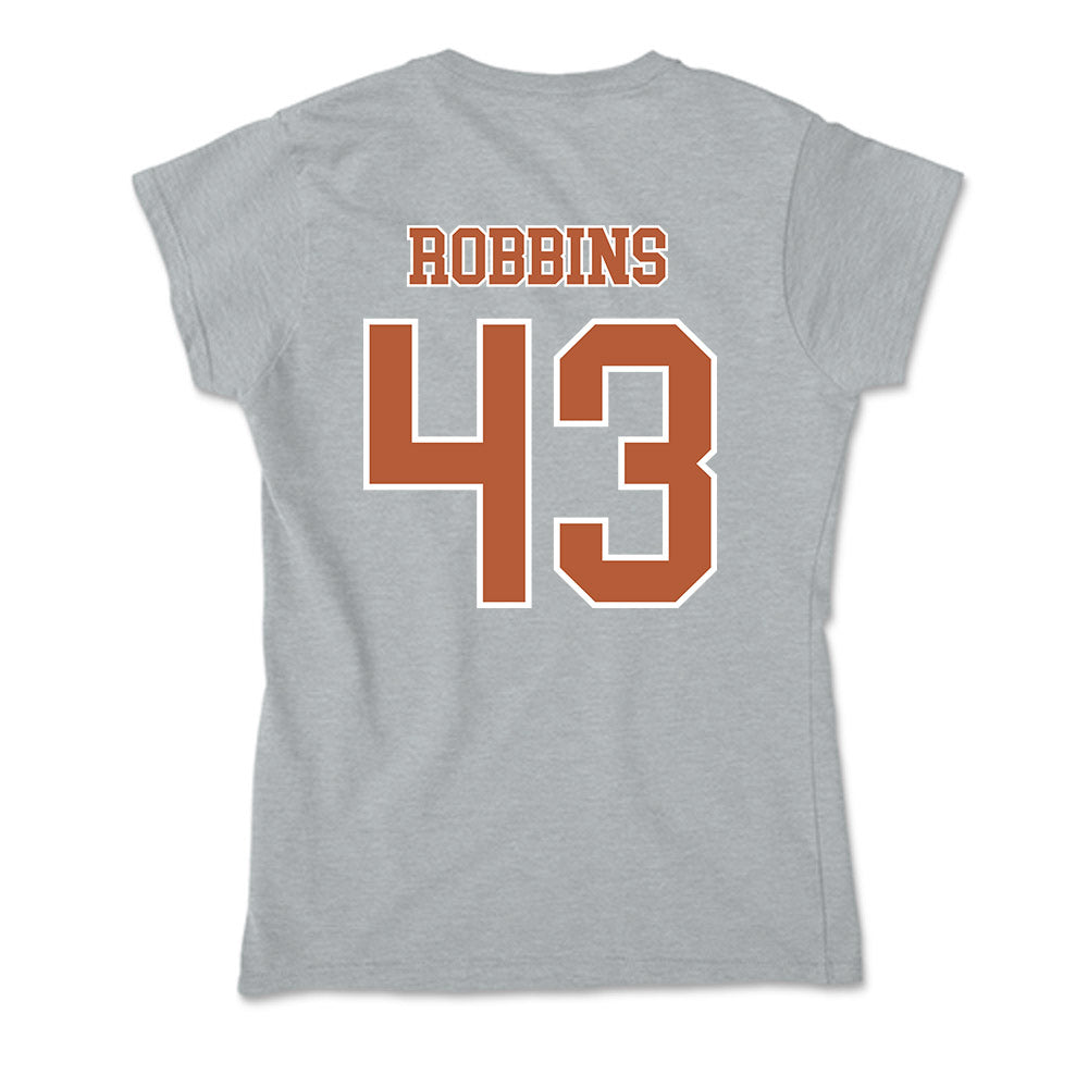 Texas - NCAA Baseball : Aiden Robbins - Soft Style Women’s T-Shirt-1