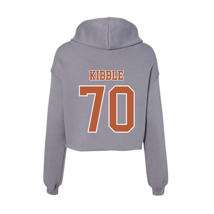 Texas - NCAA Football : Nate Kibble - Women's Crop Fleece Hoodie-1