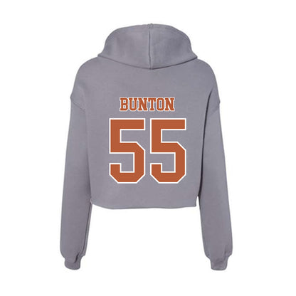 Texas - NCAA Women's Volleyball : Nya Bunton - Women's Crop Fleece Hoodie-1