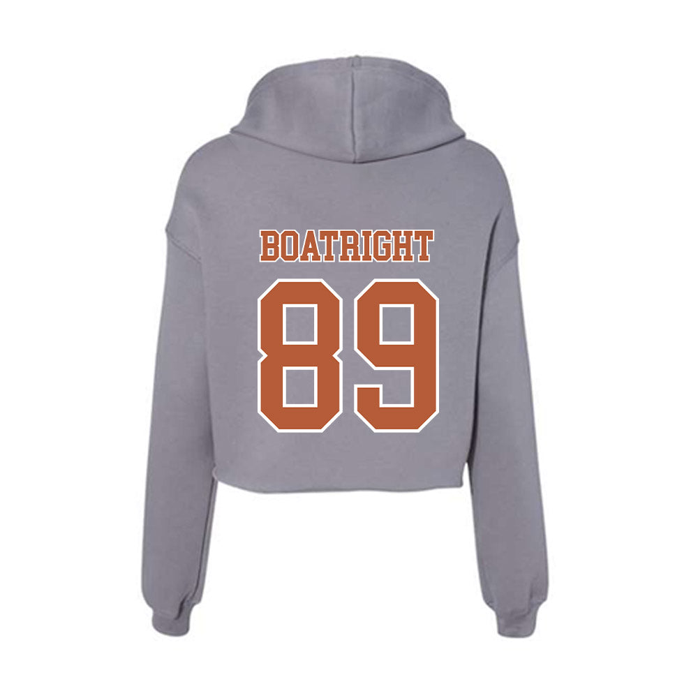 Texas - NCAA Football : Ty Boatright - Women's Crop Fleece Hoodie-1