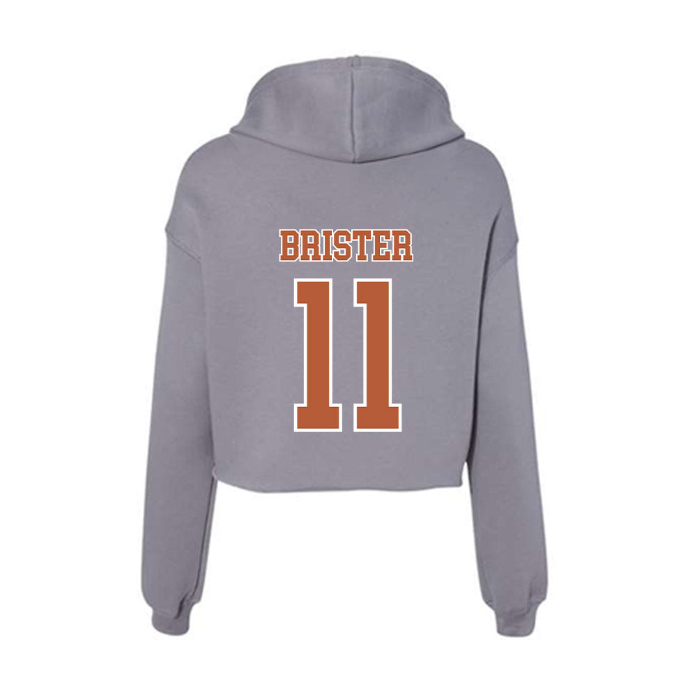 Texas - NCAA Softball : Shylien Brister - Women's Crop Fleece Hoodie-1