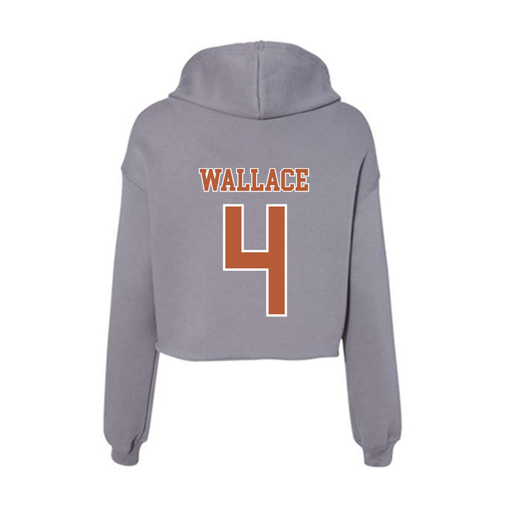 Texas - NCAA Softball : Adayah Wallace - Women's Crop Fleece Hoodie-1