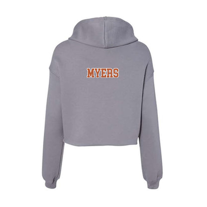 Texas - NCAA Women's Swimming & Diving : Ella Myers - Women's Crop Fleece Hoodie-1