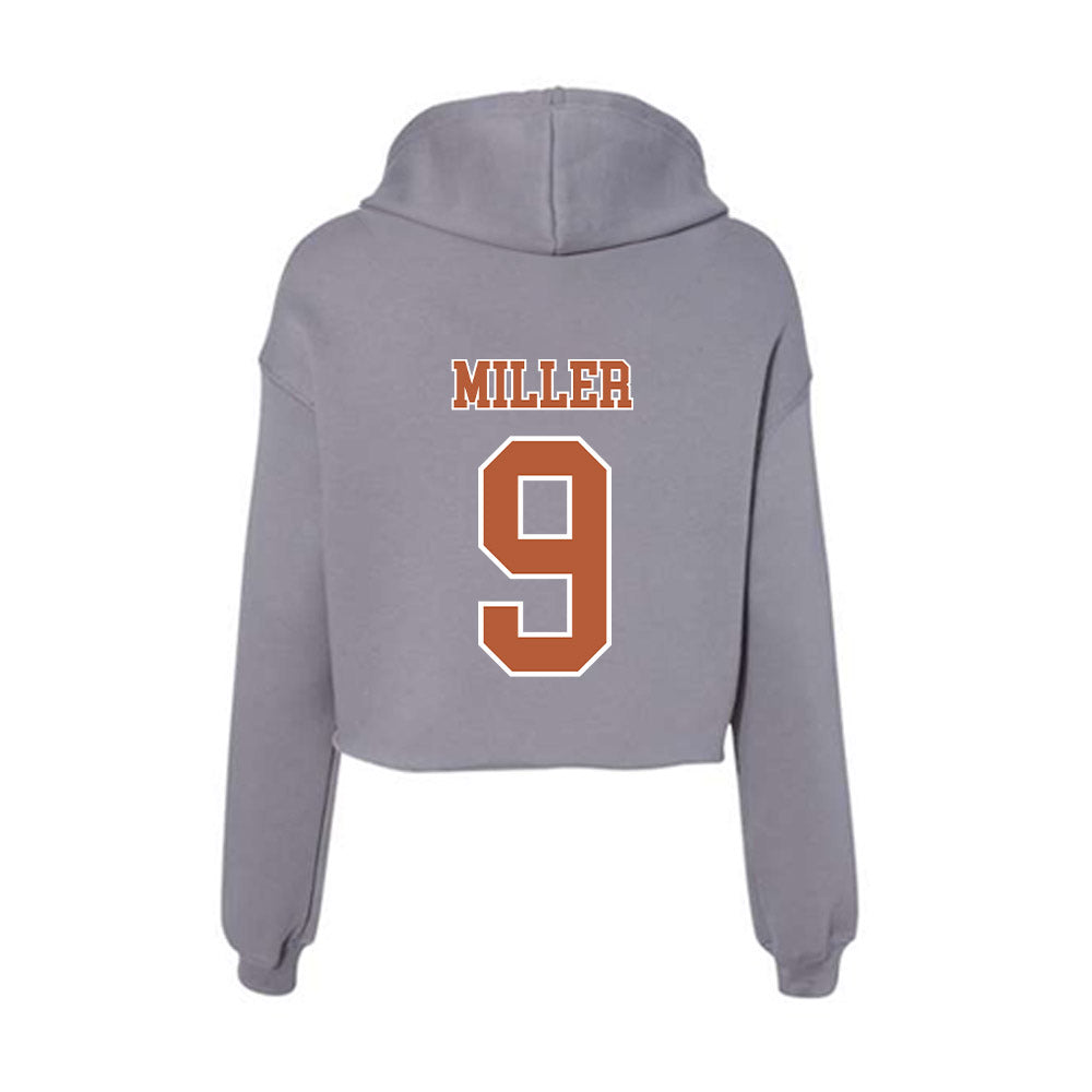 Texas - NCAA Women's Volleyball : Kenna Miller - Women's Crop Fleece Hoodie-1