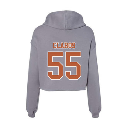 Texas - NCAA Women's Soccer : Sophia Claros - Women's Crop Fleece Hoodie-1