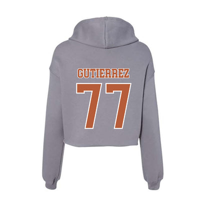 Texas - NCAA Softball : Citlaly Gutierrez - Women's Crop Fleece Hoodie-1