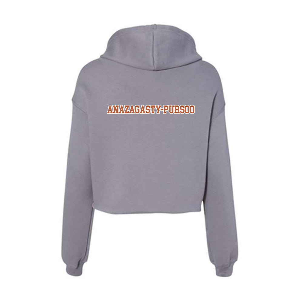 Texas - NCAA Women's Tennis : Ariana Anazagasty-Pursoo - Women's Crop Fleece Hoodie-1