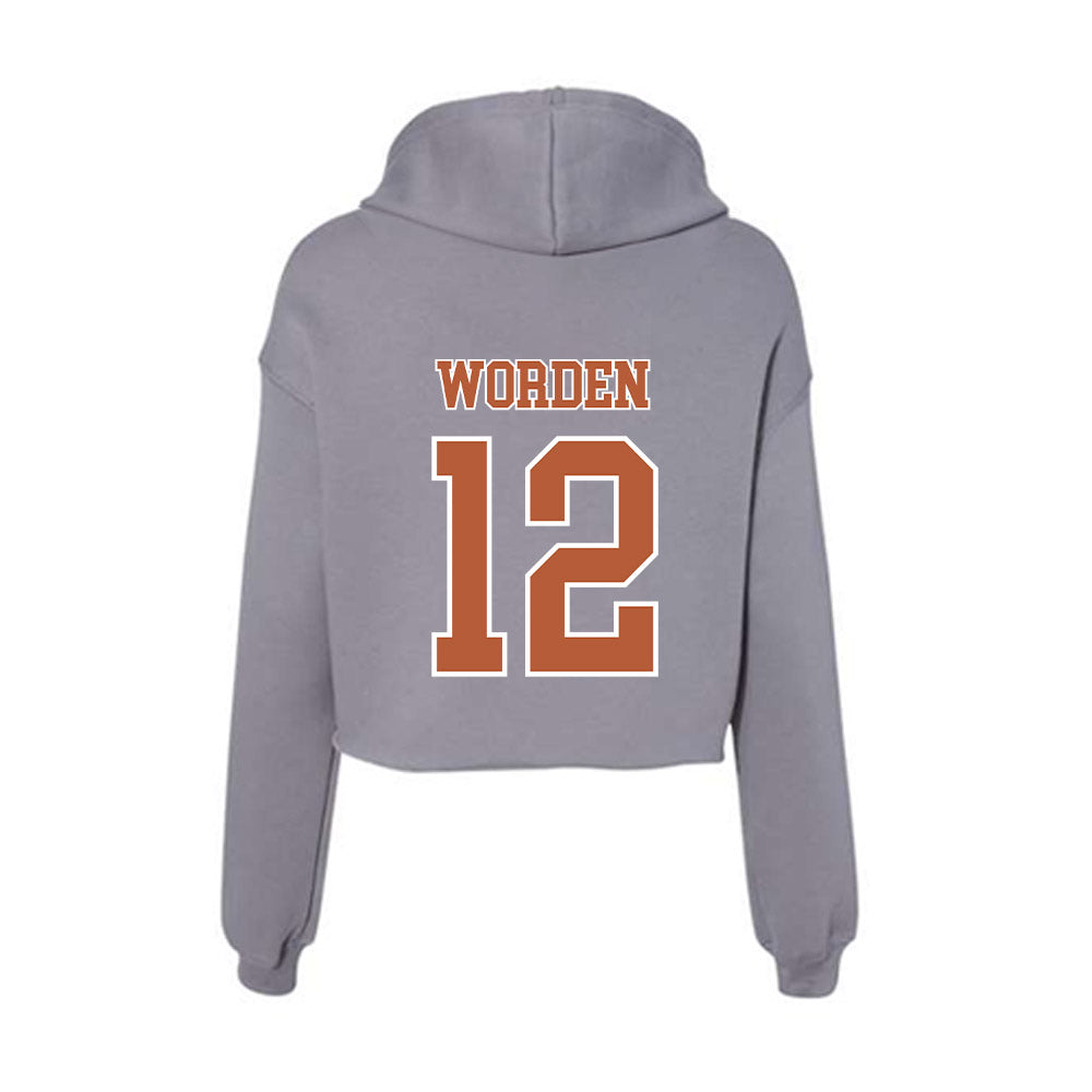 Texas - NCAA Women's Soccer : Elizabeth Worden - Women's Crop Fleece Hoodie-1