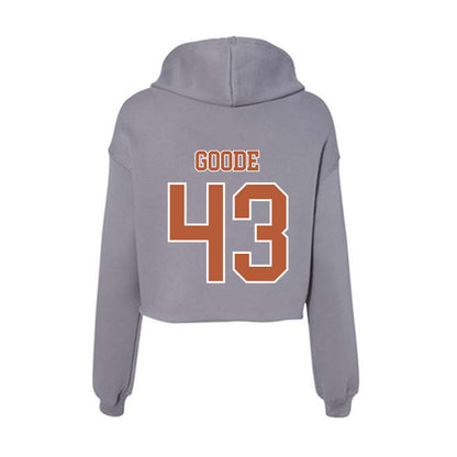 Texas - NCAA Softball : Leighann Goode - Women's Crop Fleece Hoodie-1