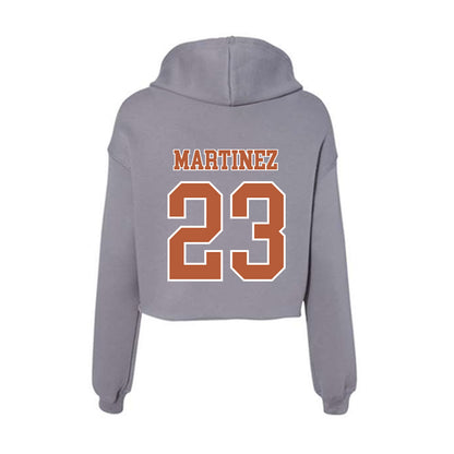 Texas - NCAA Softball : Viviana Martinez - Women's Crop Fleece Hoodie-1