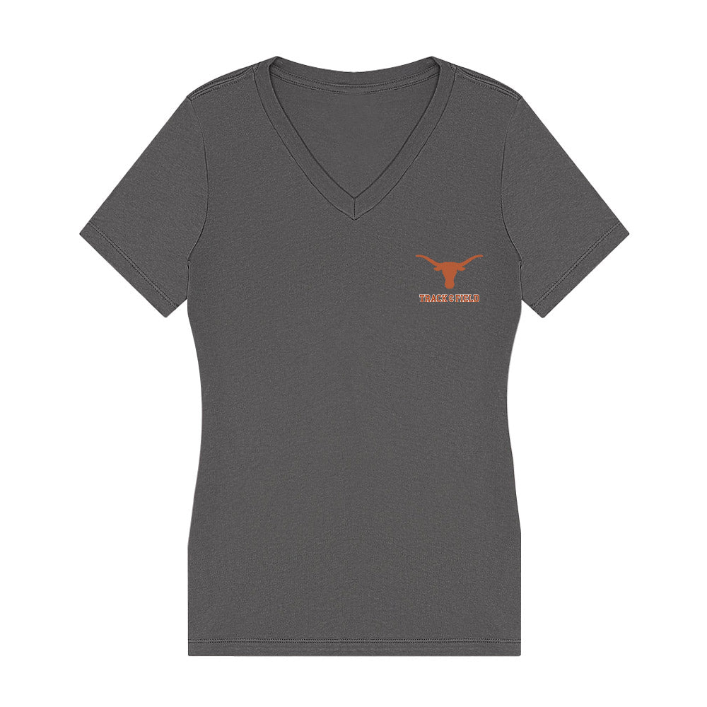 Texas - NCAA Men's Track & Field : Brock Lewis - Women's V-Neck T-Shirt-0