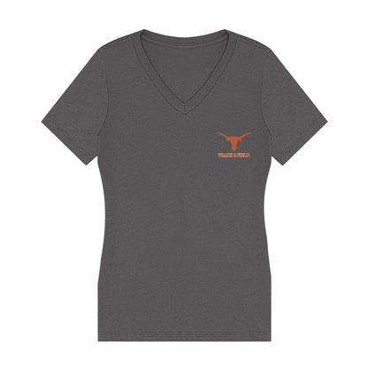 Texas - NCAA Men's Track & Field : John Rutledge - Women's V-Neck T-Shirt-0