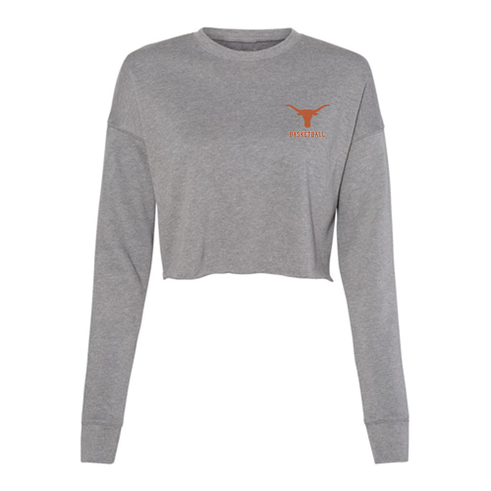 Texas - NCAA Women's Basketball : Bryanna Preston - Women's Cropped Crew Fleece-0