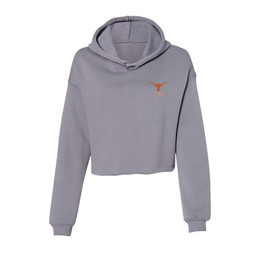 Texas - NCAA Women's Soccer : Amalia Villarreal - Women's Crop Fleece Hoodie-0