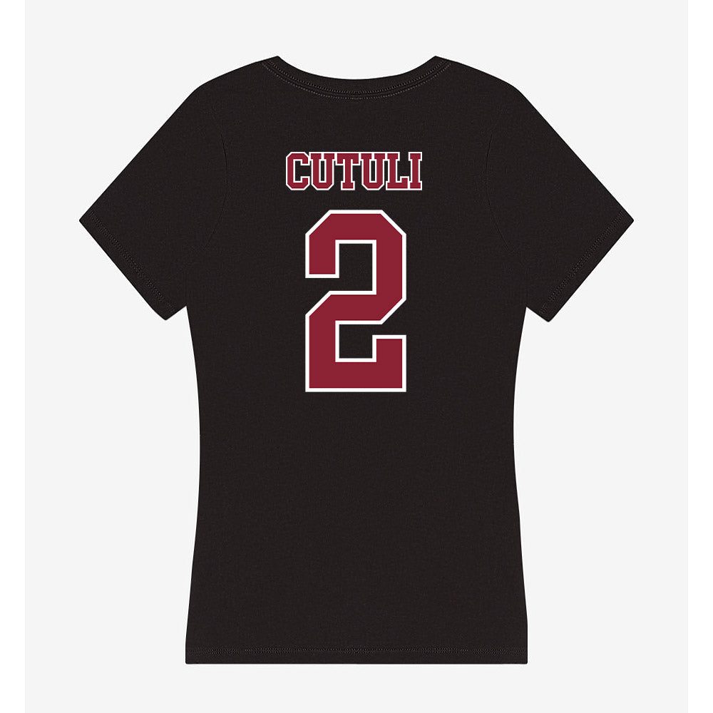 UMass - NCAA Softball : Olivia Cutuli - Women's V-Neck T-Shirt-1