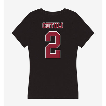 UMass - NCAA Softball : Olivia Cutuli - Women's V-Neck T-Shirt-1