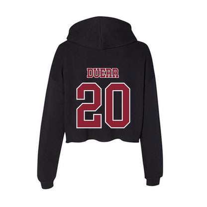 UMass - NCAA Men's Ice Hockey : James Duerr - Women's Crop Fleece Hoodie-1