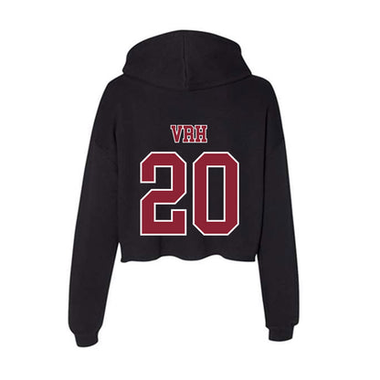 UMass - NCAA Men's Soccer : Ivan Vrh - Women's Crop Fleece Hoodie-1