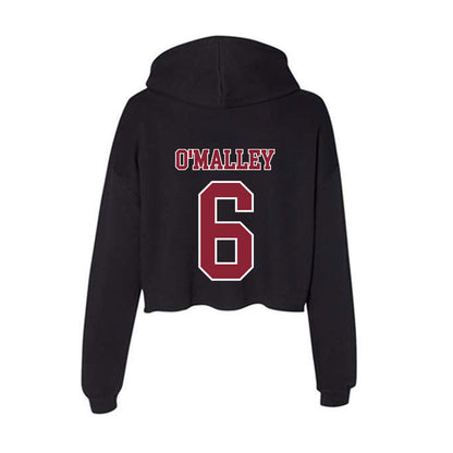UMass - NCAA Men's Soccer : Aaron O'Malley - Women's Crop Fleece Hoodie-1