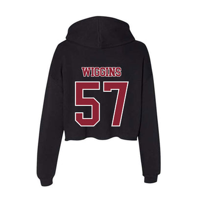 UMass - NCAA Football : Jaden Wiggins - Women's Crop Fleece Hoodie-1
