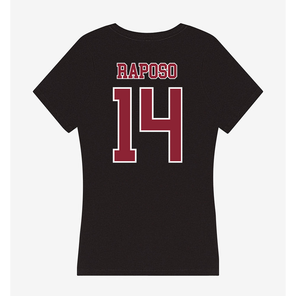 UMass - NCAA Softball : Eliana Raposo - Women's V-Neck T-Shirt-1