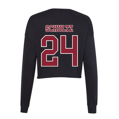 UMass - NCAA Women's Soccer : Amanda Schultz - Women's Cropped Crew Fleece-1